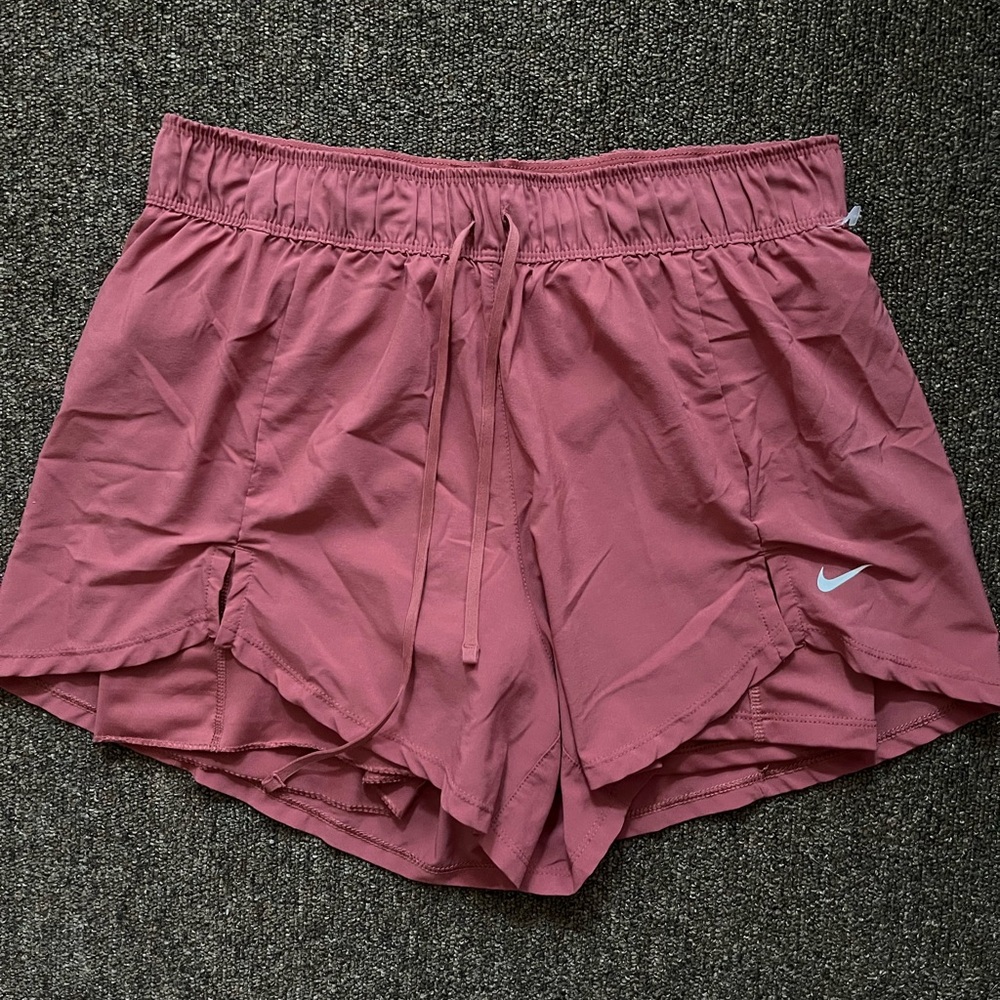Nike Women's Maroon high waisted dry fit Athletic Shorts